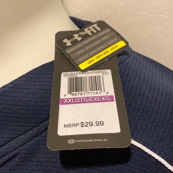 Under Armour 2XL Heat Gear Baseball NEW / NWT - Picture 6 of 12